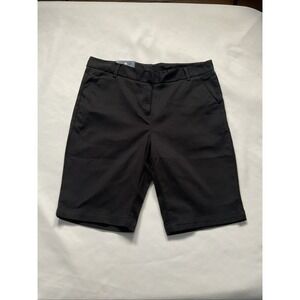 Izod Approved Schoolwear Size 11 Black Skinny Bermuda Shorts School Uniform